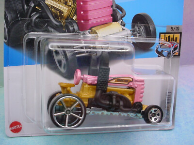 2024 Hot Wheels DRAGTOR #176🚜pink/gold tractor🚜HW METRO🚜Netflix