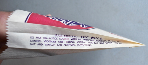 TOOTSIEROLL Fudge Bar & Meadow Gold MILK-NICKEL 1960's Ice Cream Bar WRAPPER X2 - Picture 7 of 7