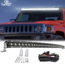 For 2006-2010 Hummer H3 Upper Roof Windshield Curved 50" LED Light Bar +Wire Kit