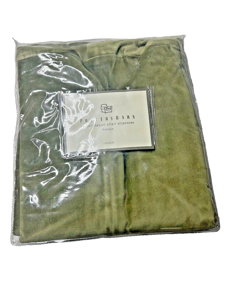 Pottery Barn Megan Velvet Oat Dining chair slipcover - Main Image