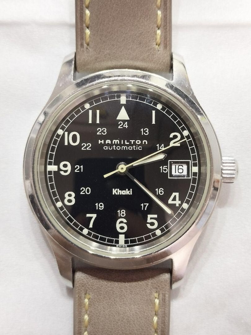 Hamilton Khaki Field 9721B Black Dial Automatic Men's Watch from