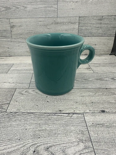 Fiestaware Turquoise Ring Handle Tom & Jerry Coffee /Tea Mug Cup Fiesta USA HLC 