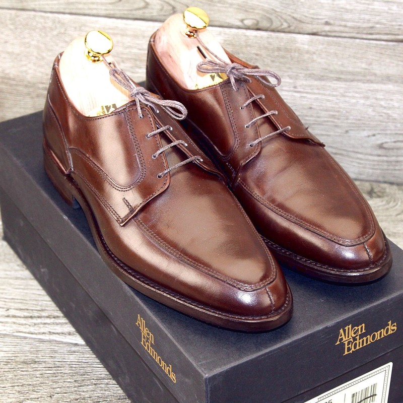 * NEW * $425 Allen Edmonds MONTGOMERY  8 D  Brown * new Cedar Trees