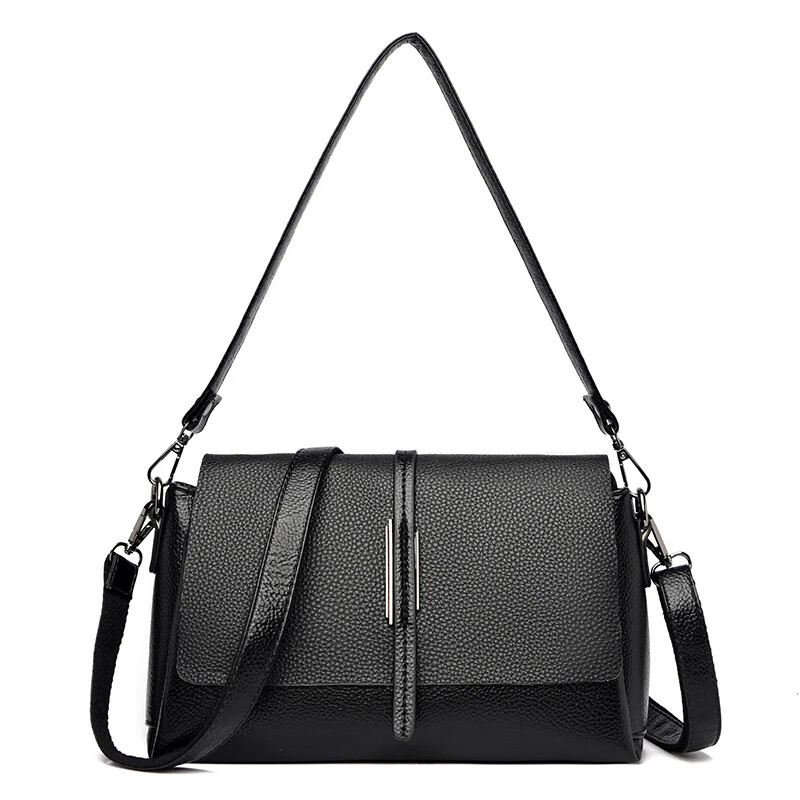 Handbag Female Messenger Tote Genuine Leather Women Crossbody Shoulder Bags-image