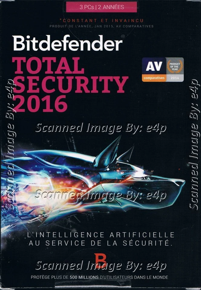 BITDEFENDER TOTAL SECURITY 2016 3 PCS 2 YEARS BRAND NEW FACTORY SEALED RETAIL!!! - Image 2 of 3