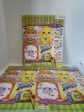 Create A Face Sticker Play Silly Sweeties Jumbo Easter 11" x 14" LOT of 3