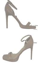 Nine West Lola High Hill Shoes Size 10M - Beige