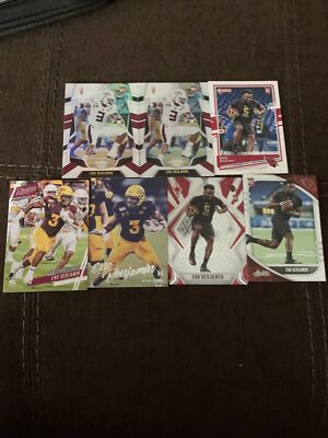 Eno Benjamin Rookie Lot. Cardinals. Luminance, Phoenix Red, Certified.