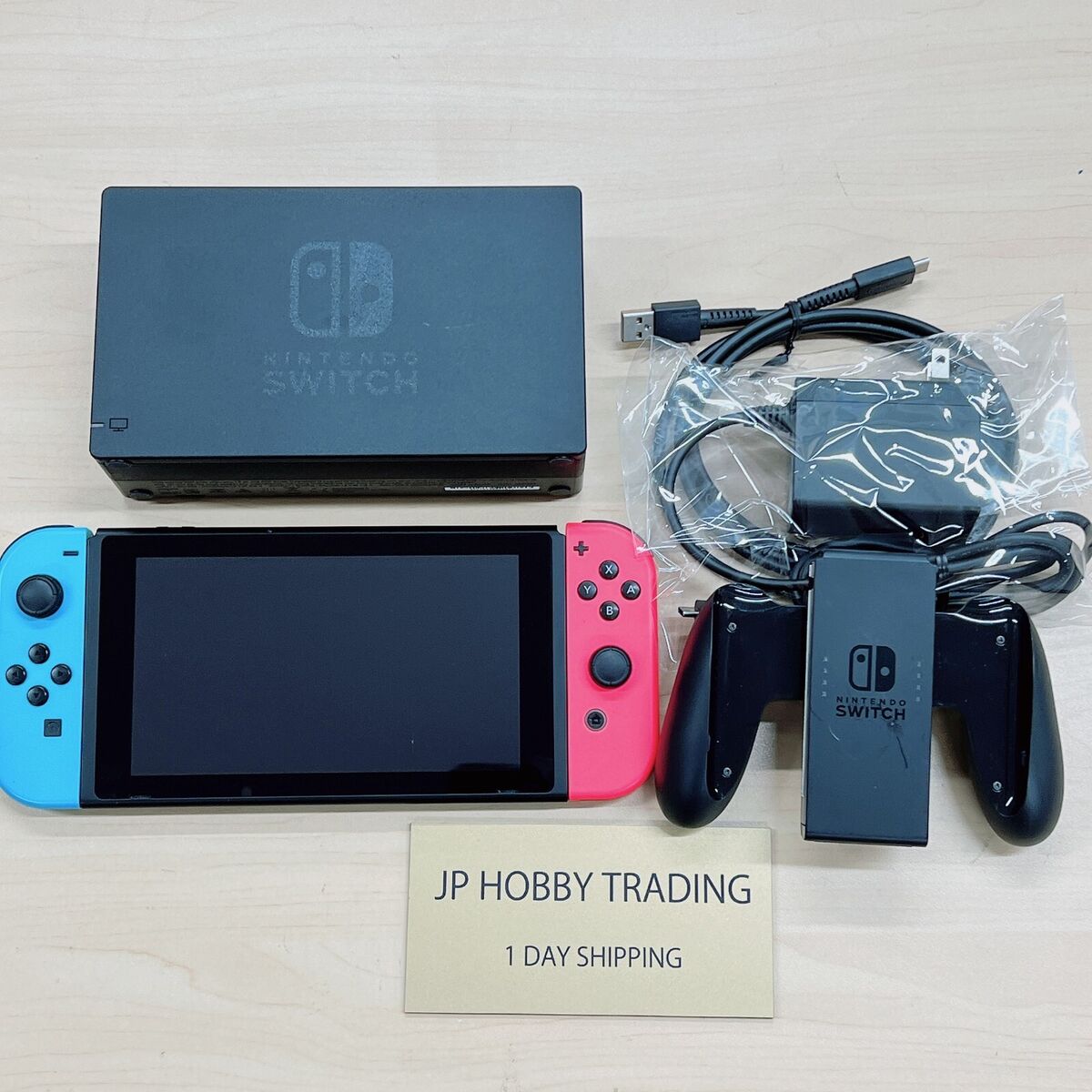 Nintendo Switch Console HAC-001 w/ Joy Con + Dock + Charger Nintendo Switch Console HAC-001 w/ Joy Con + Dock + Charger