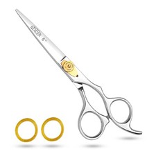NIXCER PROFESSIONAL SHEARS RAZOR EDGE HAIR CUTTING SCISSORS 6" SILVER