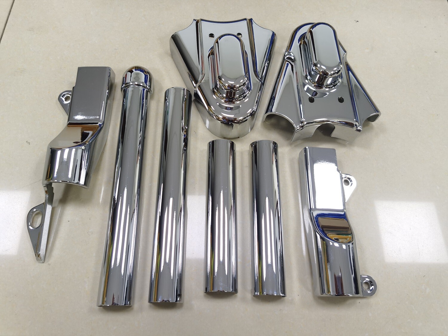 Chrome Rear Swingarm Phantom Covers Kit For Harley Softail 0005 FXST