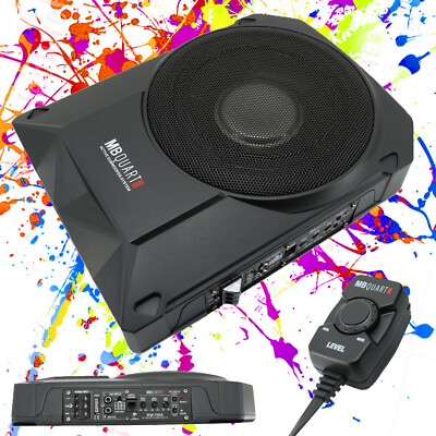 MB Quart RW-110A  800W 10'' Under Seat Powered Subwoofer  Active Hideaway Car Sub