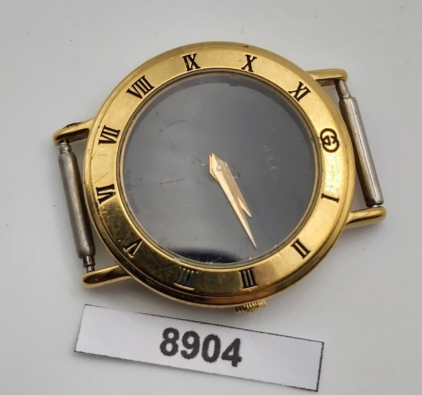 PROJET DE RÉPARATION MONTRE FEMME GUCCI OR ROMAINE 3000 L OR LIVRAISON EU MONTRE 8904