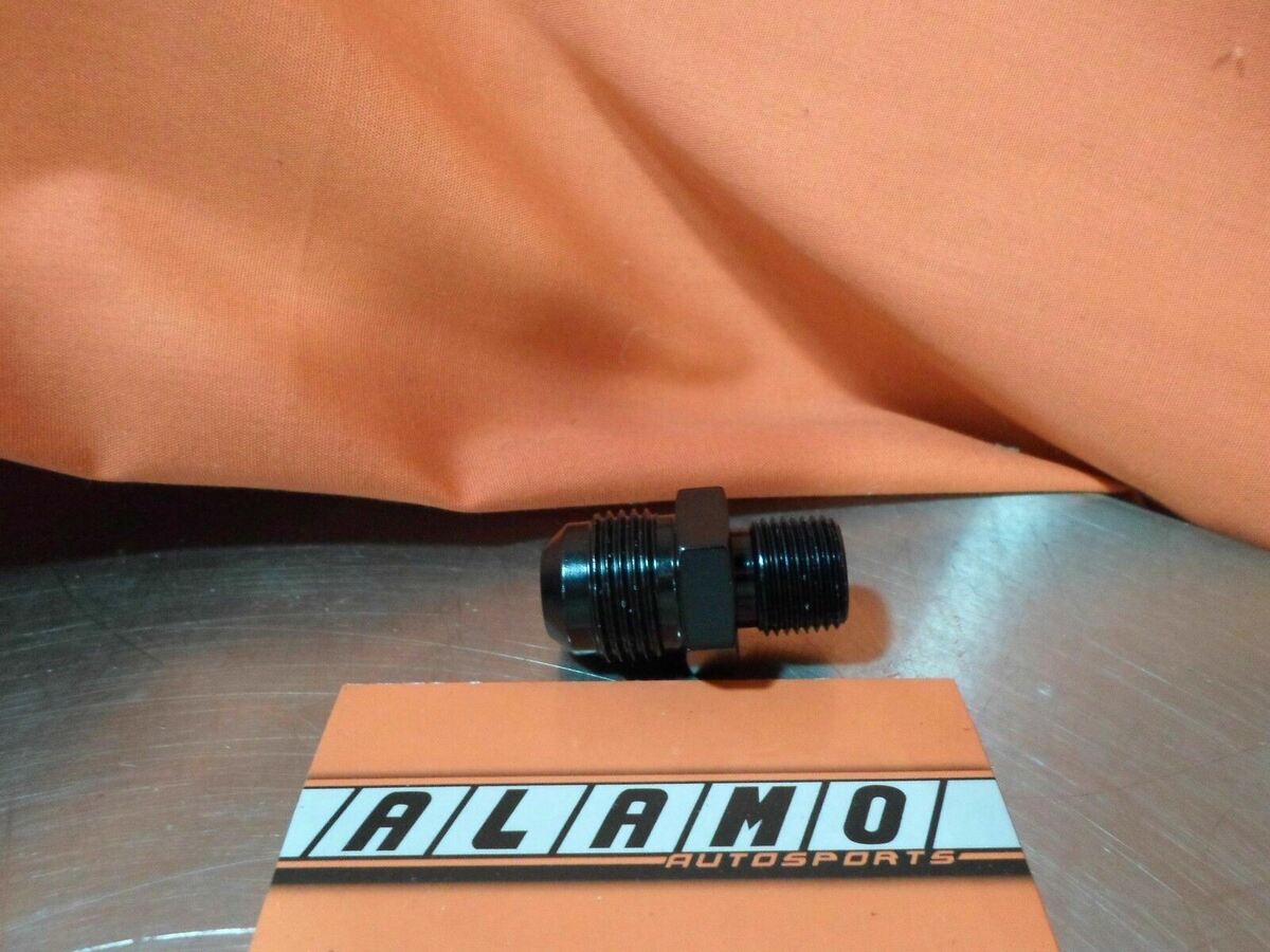 Fragola Straight Adapter Fitting #10 x 3/8 MPT Black 481611-BL Fragola Straight Adapter Fitting #10 x 3/8 MPT Black 481611-BL