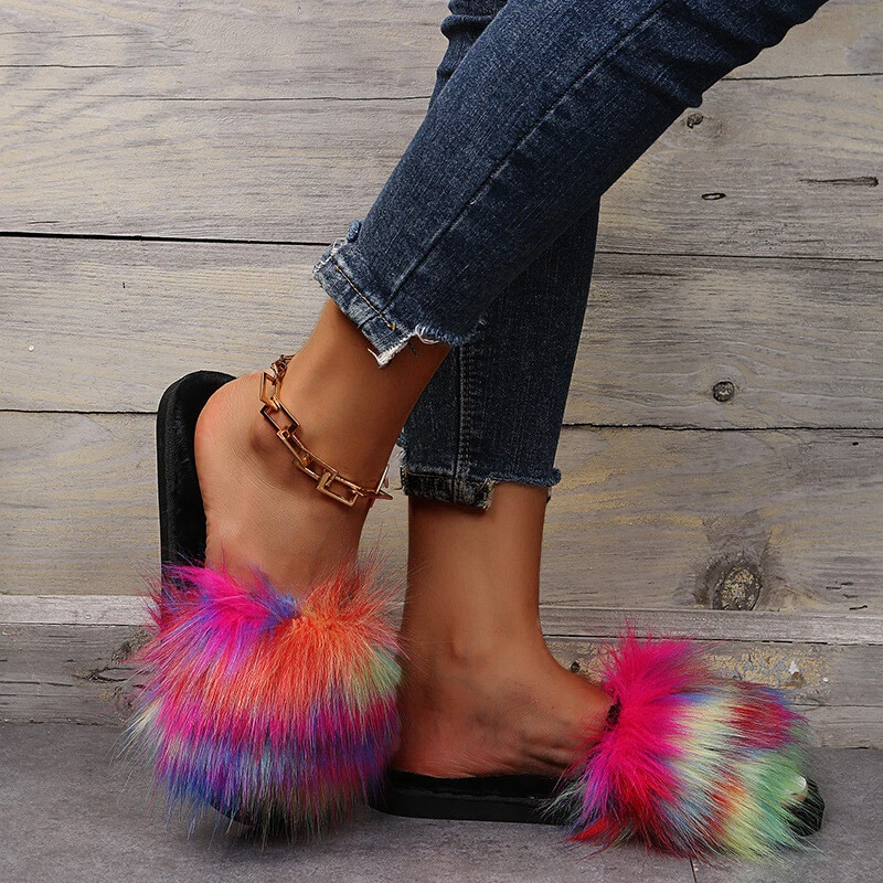 Sexy fluffy best sale slippers