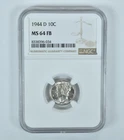 1944-D Mercury Dime MS64 FB NGC Brown Label