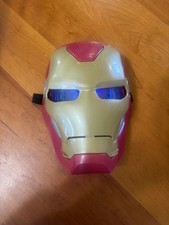Disney Marvel Iron Man Mask Costume Halloween Cosplay Works Lights up