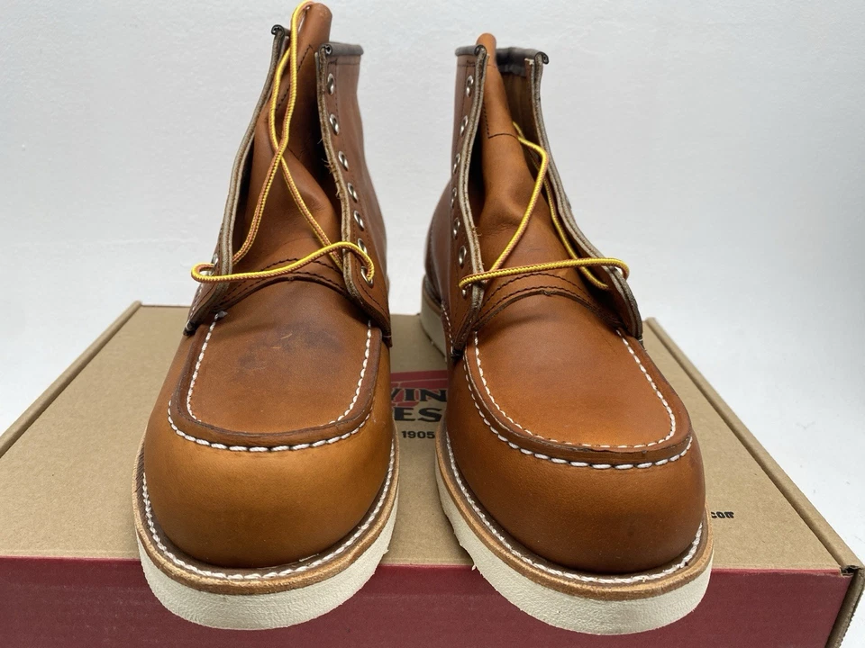 Red Wing Moc Toe Boots (UK 8.5) Oro Legacy 875 Heritage Leather 6" Boot USA - Image 2 of 4