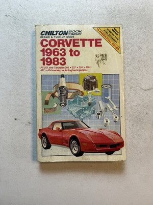 Chevy Corvette Vette Sting Ray 1963-1983 Shop Service Repair Manual Engine Guide