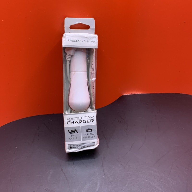 NEW* Wireless Gear Rapid Car Charger For Use With Micro USB Devices