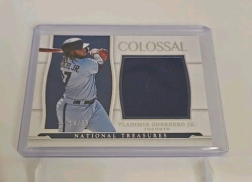 2022 National Treasures  Vladimir Guerrero Jr  jersey patch relic 14/99 JAYS