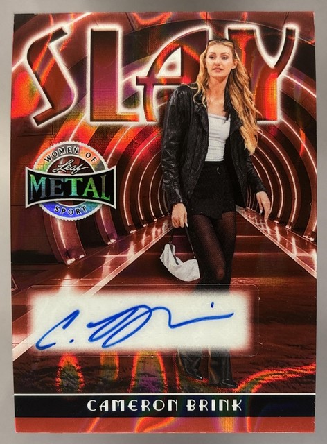 2026 Leaf Women of Sport Metal Cameron Brink Slay Auto Lava Red Prizm 1/1 WNBA