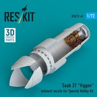 Reskit RSU72-0041 - 1:72 Saab 37 Viggen Exhaust Nozzle For Special Hobby Kit (3D