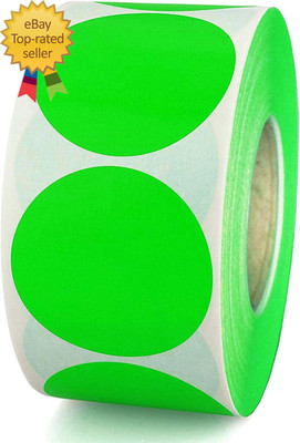 2 Inch Target Label Sticker Shooting Paster Merry Chritmas Green round Circle Do