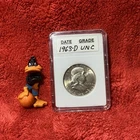 1963 D FRANKLIN HALF 💰 UNC FBLs in BCW SLAB  LAST YEAR FOR SERIES