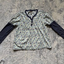 Tea Collection long sleeve floral blouse shir...