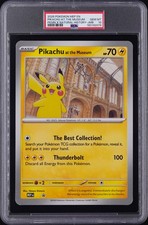 2026 POKEMON MEP EN-ME BLACK STAR PROMO PIKACHU AT THE MUSEUM PSA 10