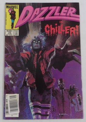 Dazzler #33 FN newsstand variant - Michael Jackson Thriller Tribute Bill Sienkie
