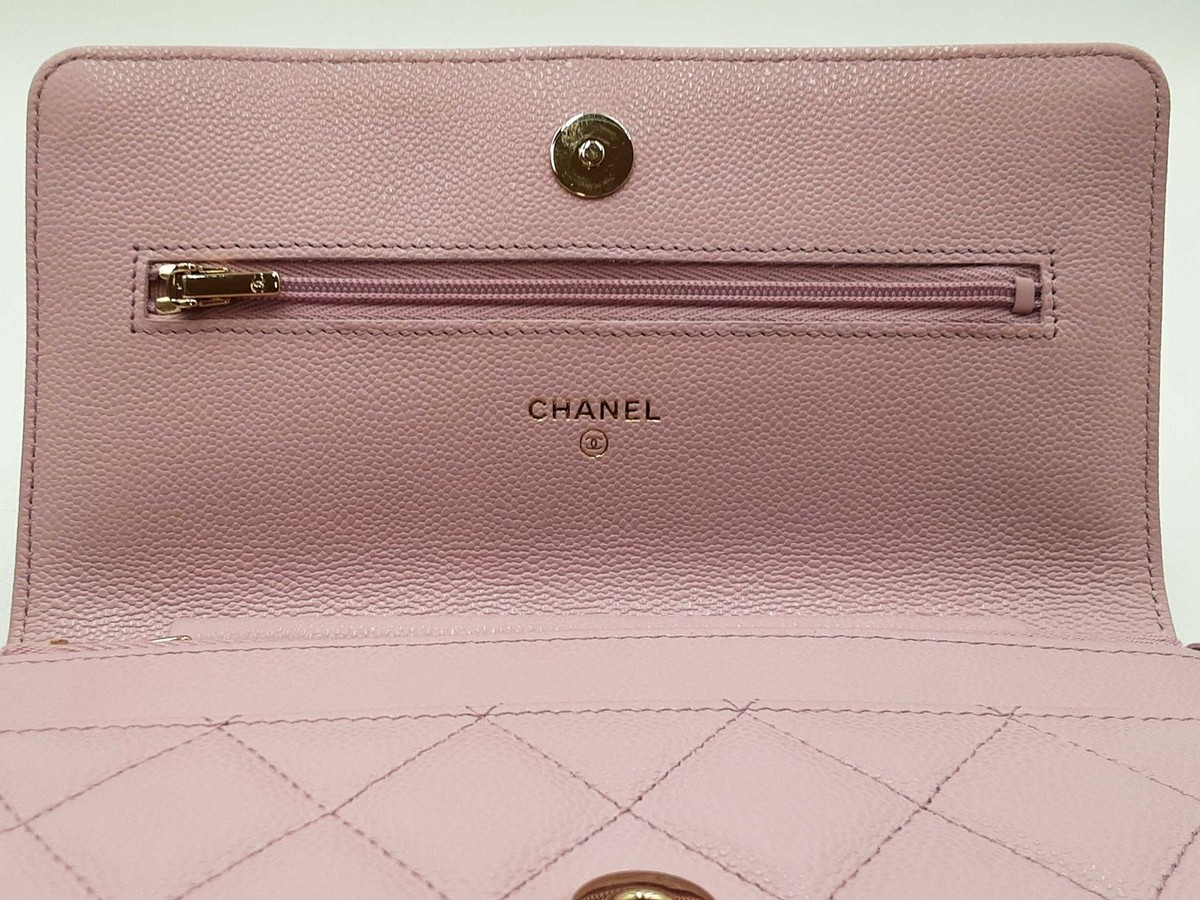 Chanel Quilted Caviar Wallet On Chain Shoulder Bag Fw0825wzxzdu | eBay