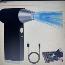 130000RPM LED Turbo Blower Fan Violent Turbofan Brushless Motor USB Rechargeable