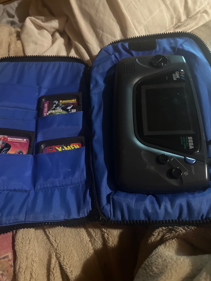 A working Sega Game Gear with games and case — the underdog rival to the Game Boy that teens today will find genuinely cool to discover.