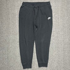Vintage y2k Nike Embroidered Swoosh M Essential Black Sweatpants