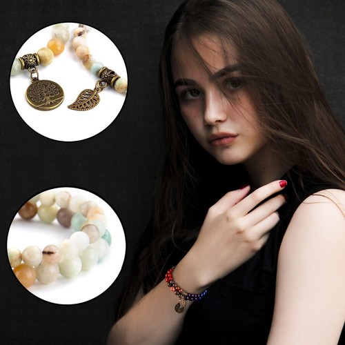 Wizock Obsidian Gemstone Bracelet – 10mm Beads, Stretch Fit, Unisex Spiritual Crystal - View #2