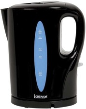 Igenix Cordless Jug Kettle 2200W 1.7 Litre 360° Base Removable Washable Filter