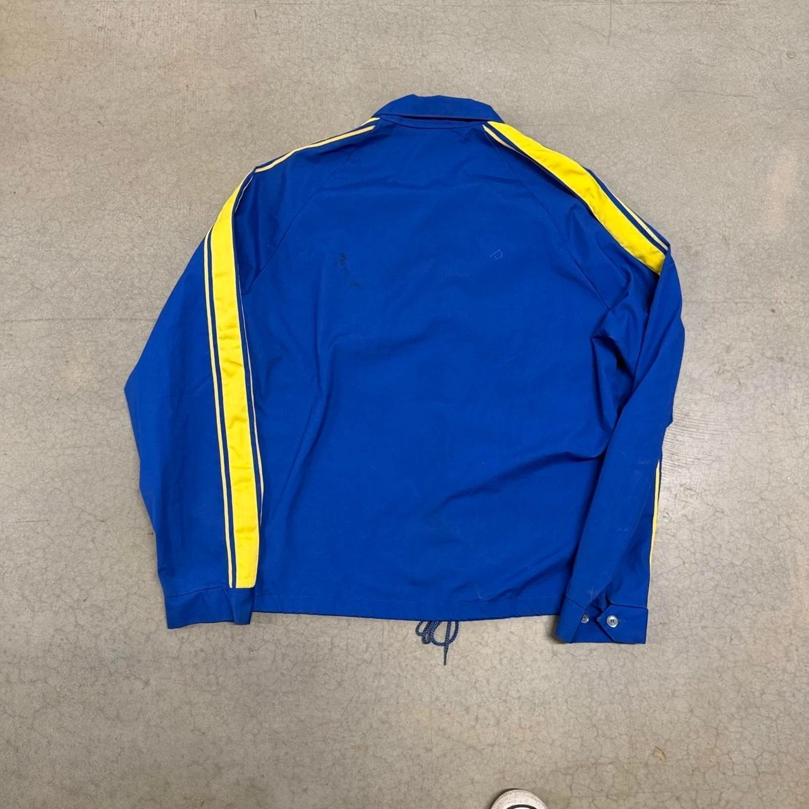 Vintage 70s Suzuki Racing Striped Jacket Size L - product detail image 6