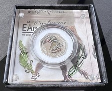 2020 UK 50p Silver Proof Coin Megalosaurus Dinosauria Collection COA Royal Mint