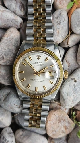 Vintage Rolex Datejust 1601 Wide Boy 2-tone Men's Automatic Watch 1977