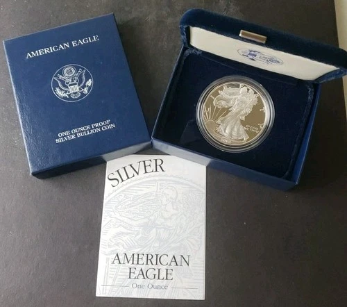 2002-W American Silver Eagle Proof — photo from the most recent tracked eBay sale