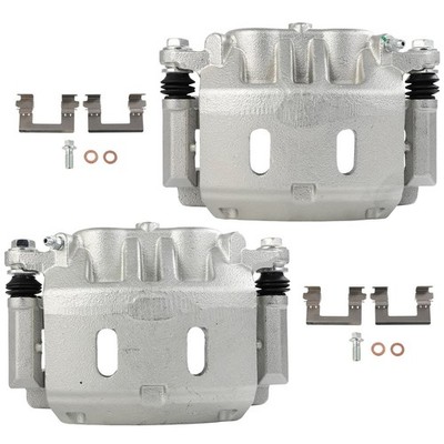 Front Brake Calipers w/ Bracket Pair For 2007 - 2015 2017-2022 NISSAN ARMADA