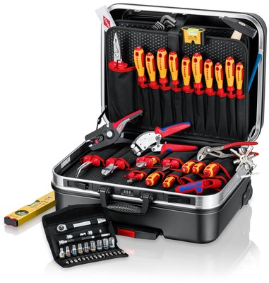 KNIPEX 00 21 06 Werkzeugkoffer ''BIG Basic Move'' ElektroPlus 68-teilig 515 mm