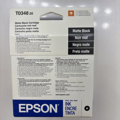 Original Epson 34 T0341 Photo Tintenpatrone Schwarz für Stylus Photo 2200 Drucker - Bild 2 von 3