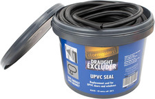 Stormguard 25 M Black UPVC Rubber Door and Window Seal Replacement