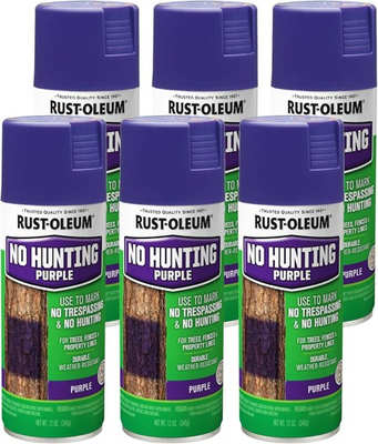 #ad #ad Specialty No Hunting Purple Spray Paint 12 oz 6 Pack for Outdoor Use $73.70