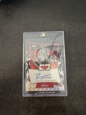 WWE 2025 Topps Chrome Erick Rowan 2/2 Red Brand Chrome Autograph RBA-ERK