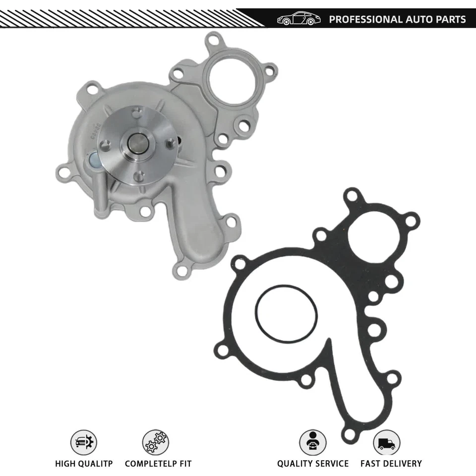 Fit 2007-22 Lexus Toyota Land Cruiser LX570 5.7L 3URFBE 3URFE Engine Water Pump Foto 3 de 4