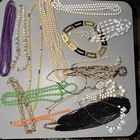 New ListingVintage LOT of Costume Jewelry Necklaces Varying Lengths & Styles Unique Clasps